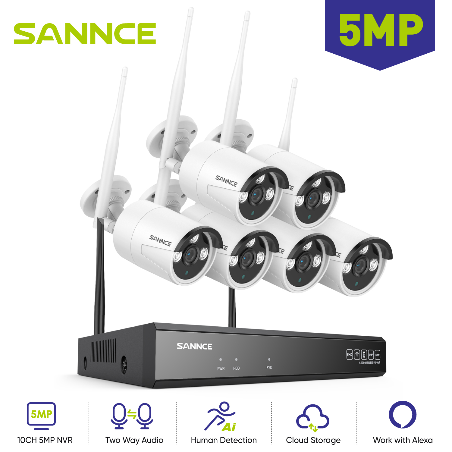 Home Security Outdoor Cameras - Câmera de vigilância ao ar livre