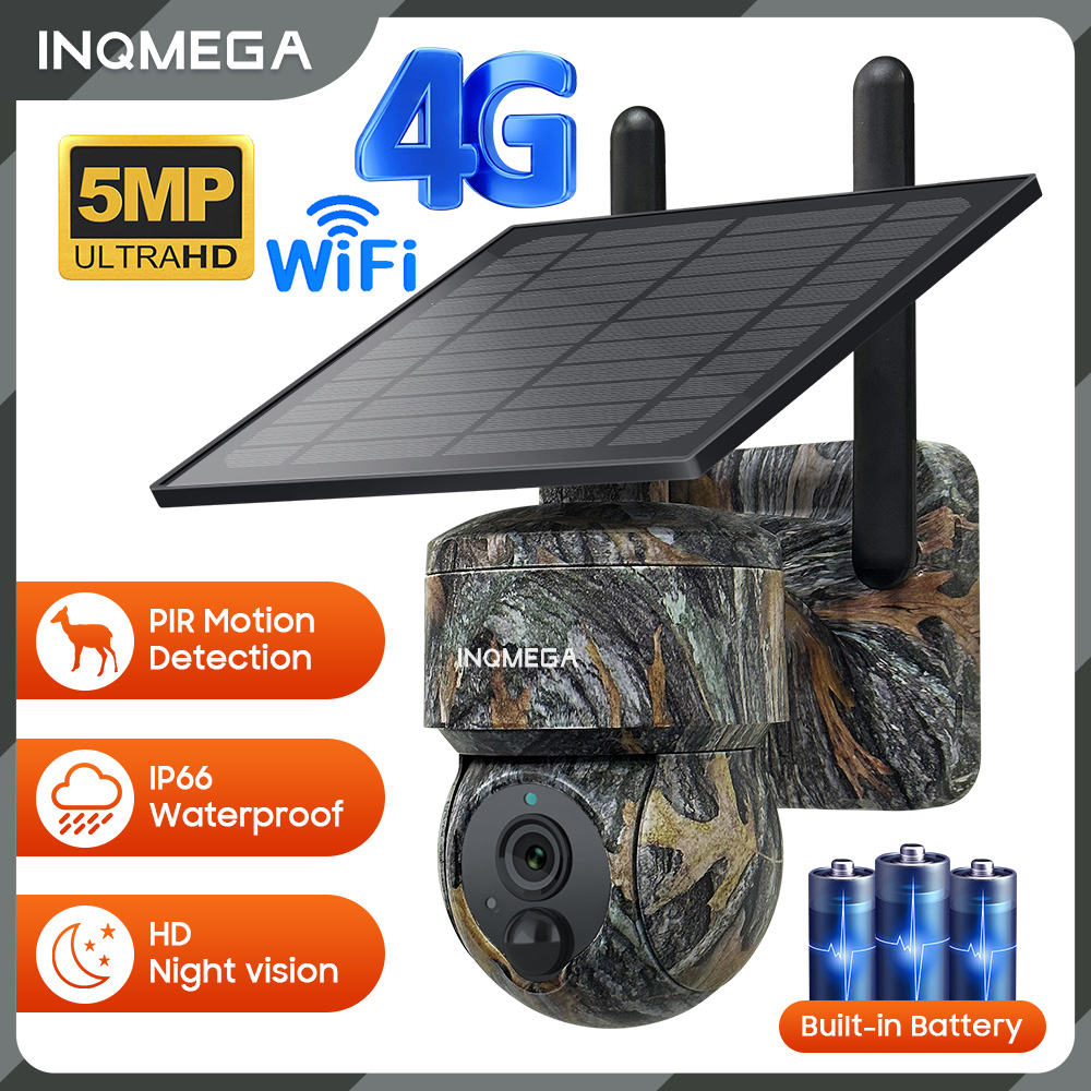 Home Security Outdoor Cameras - Inqmega 5mp 4g/wifi câmera de segurança