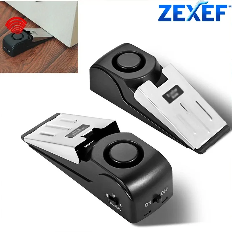 Door Wedge Alarm - Zexef mini proteção de segurança 125db