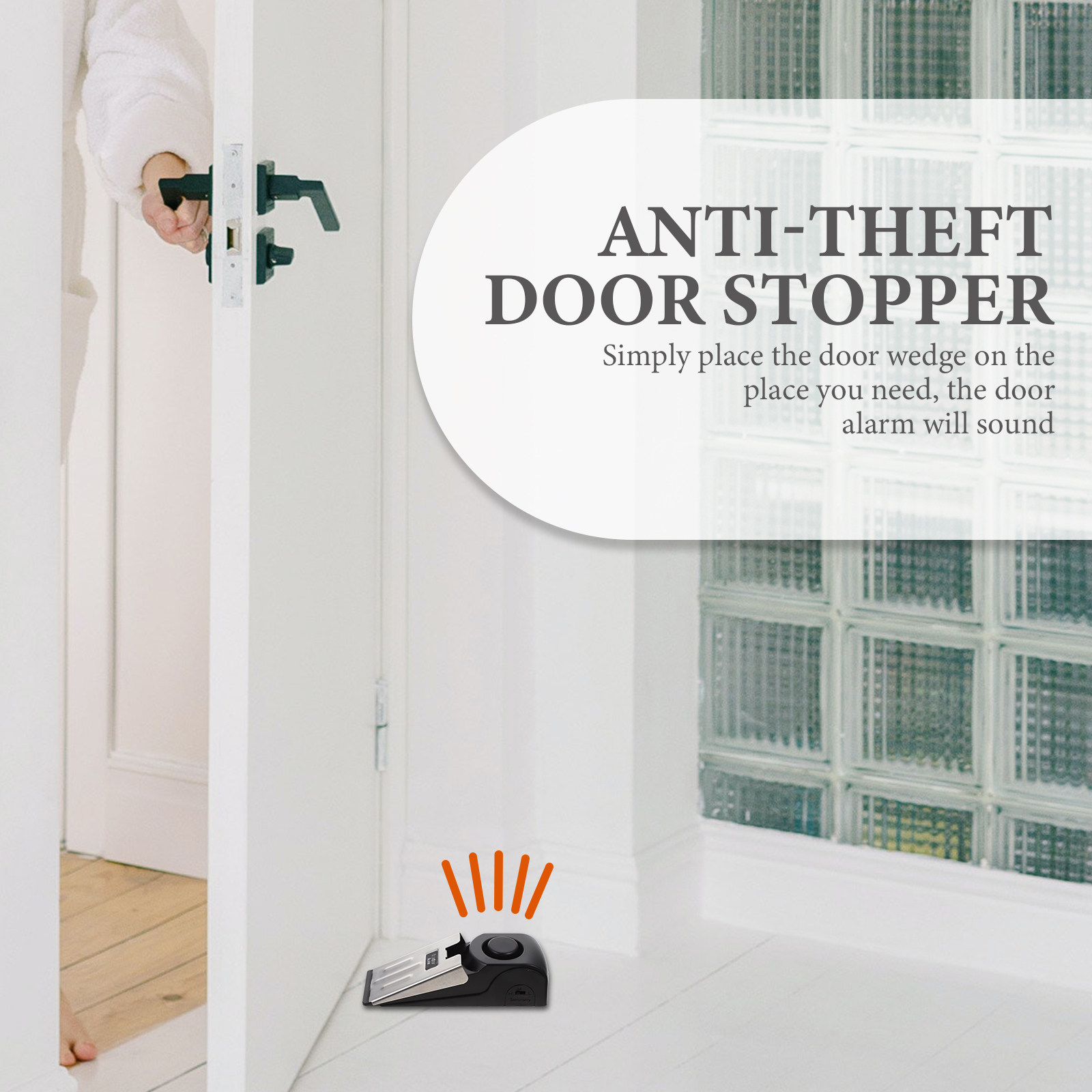Door Wedge Alarm - Limitador de Porta Tipo Pressão com