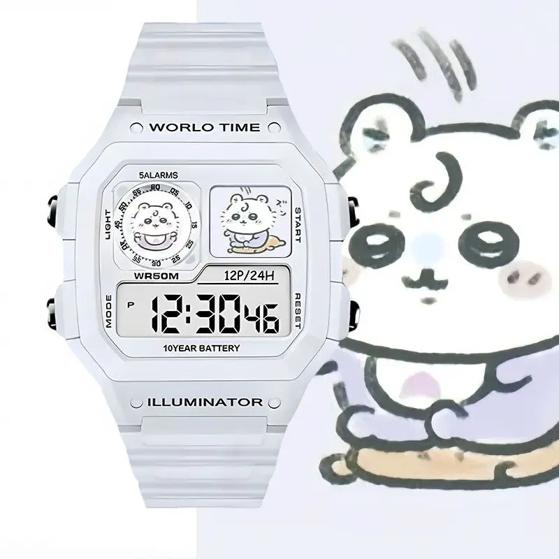 Home Security Electronics - Relógio Digital Kawaii Chiikawa à Prova