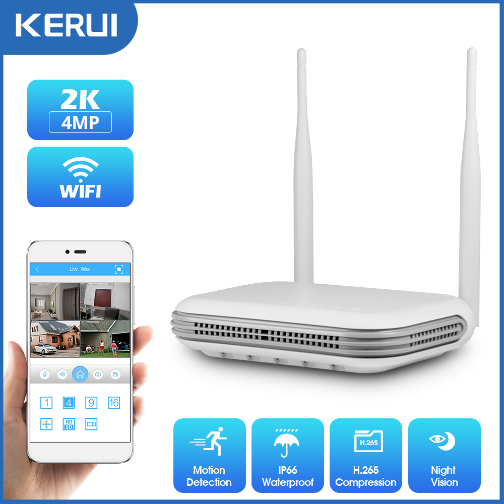 Home Security Outdoor Cameras - Kerui 2k 4mp ao ar livre