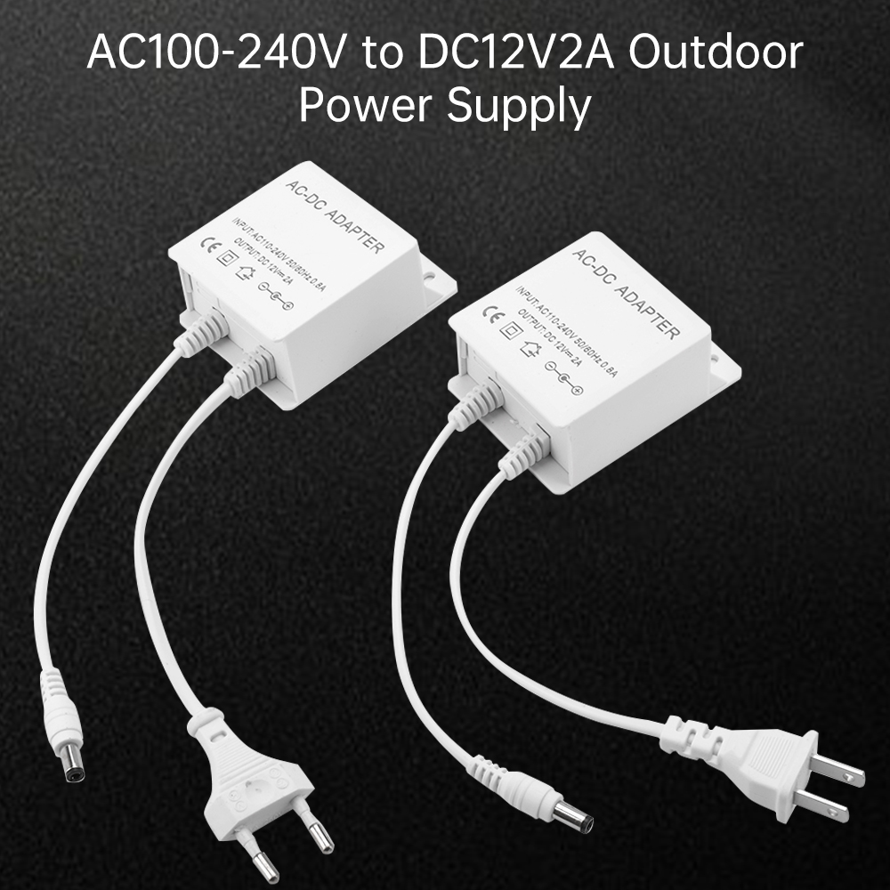 Adaptador de tomada ue dc12v 2 - Home Security Outdoor Cameras avaliação e preço