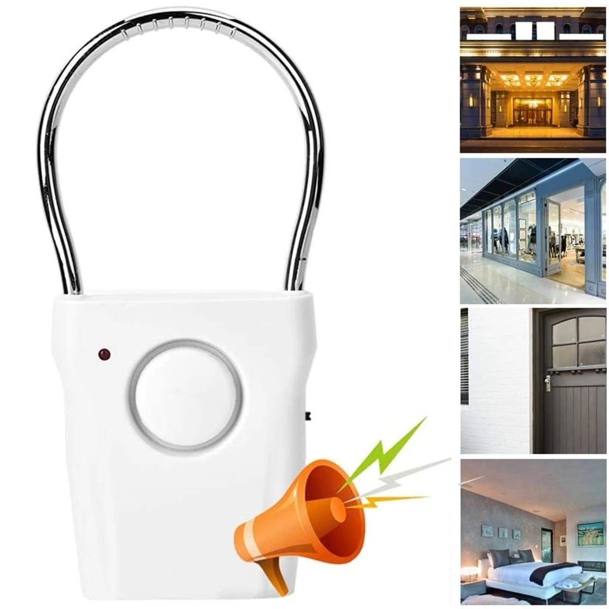 Alarme de maçaneta de porta 11 - Door Wedge Alarm avaliação e preço