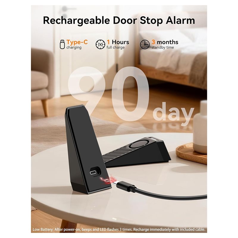 Alarme de Porta AB34, Batente  - Door Wedge Alarm avaliação e preço