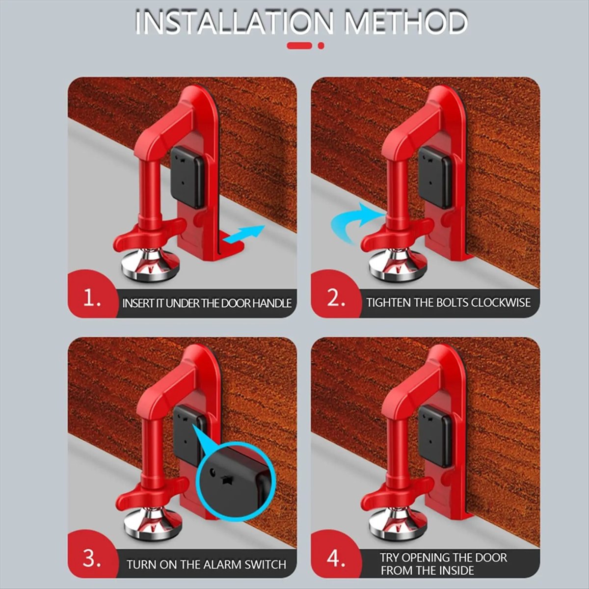Puntual-rolha de porta de alar - Door Wedge Alarm avaliação e preço