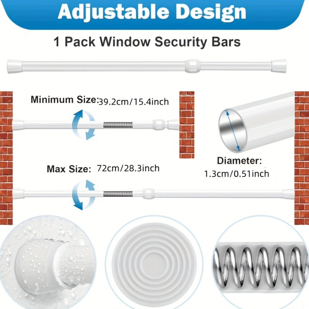 Barra de Segurança Ajustável d - Home Security Bars avaliação e preço