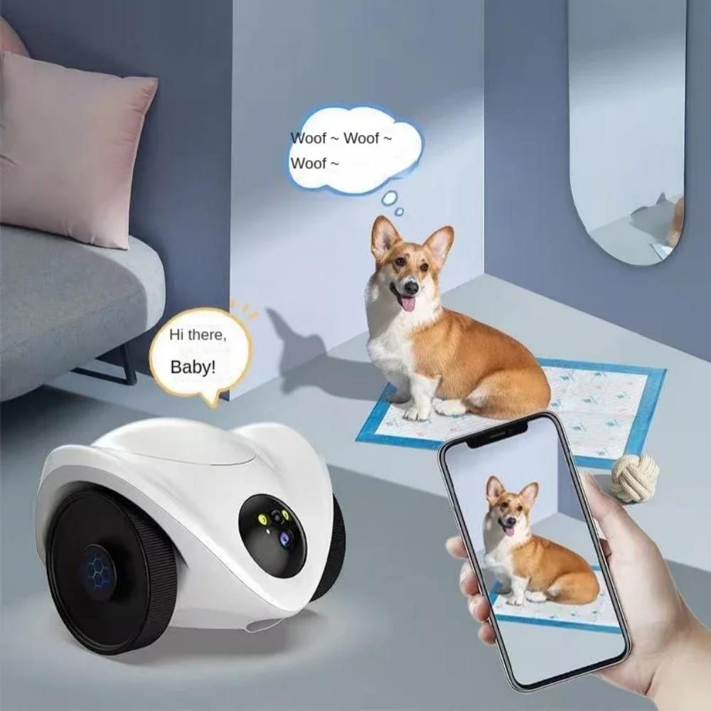 Câmera robô para animais de es - Home Security Robot Dog avaliação e preço