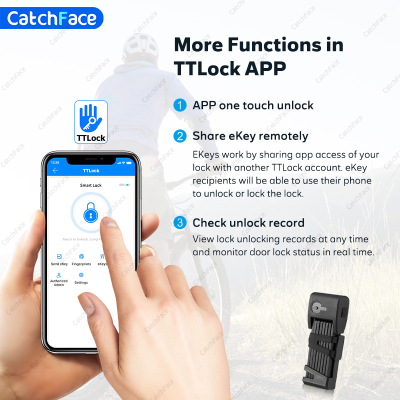 Bloqueio dobrável para bicicle - Home Security Electronics avaliação e preço