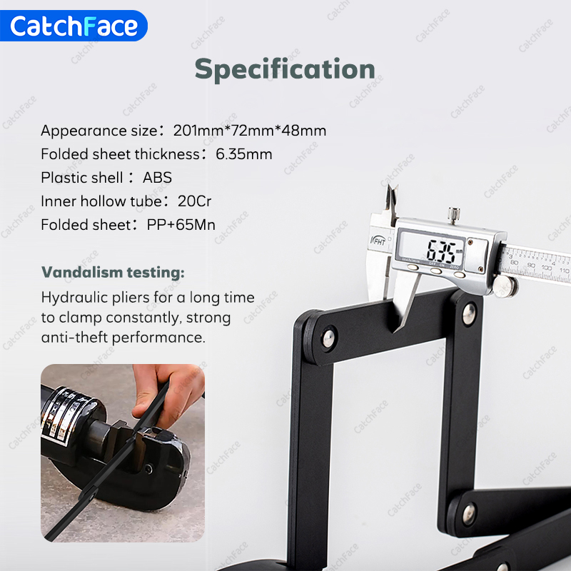 Bloqueio dobrável para bicicle - Home Security Electronics avaliação e preço