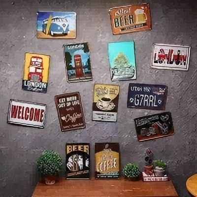 Placa de Metal Vintage Durável - Home Security Bars avaliação e preço