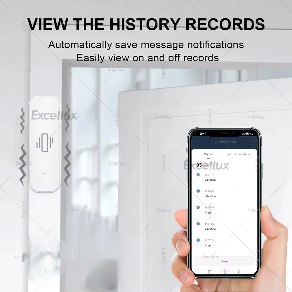 Zigbee sensor de vibração inte - Home Security With Alarm avaliação e preço