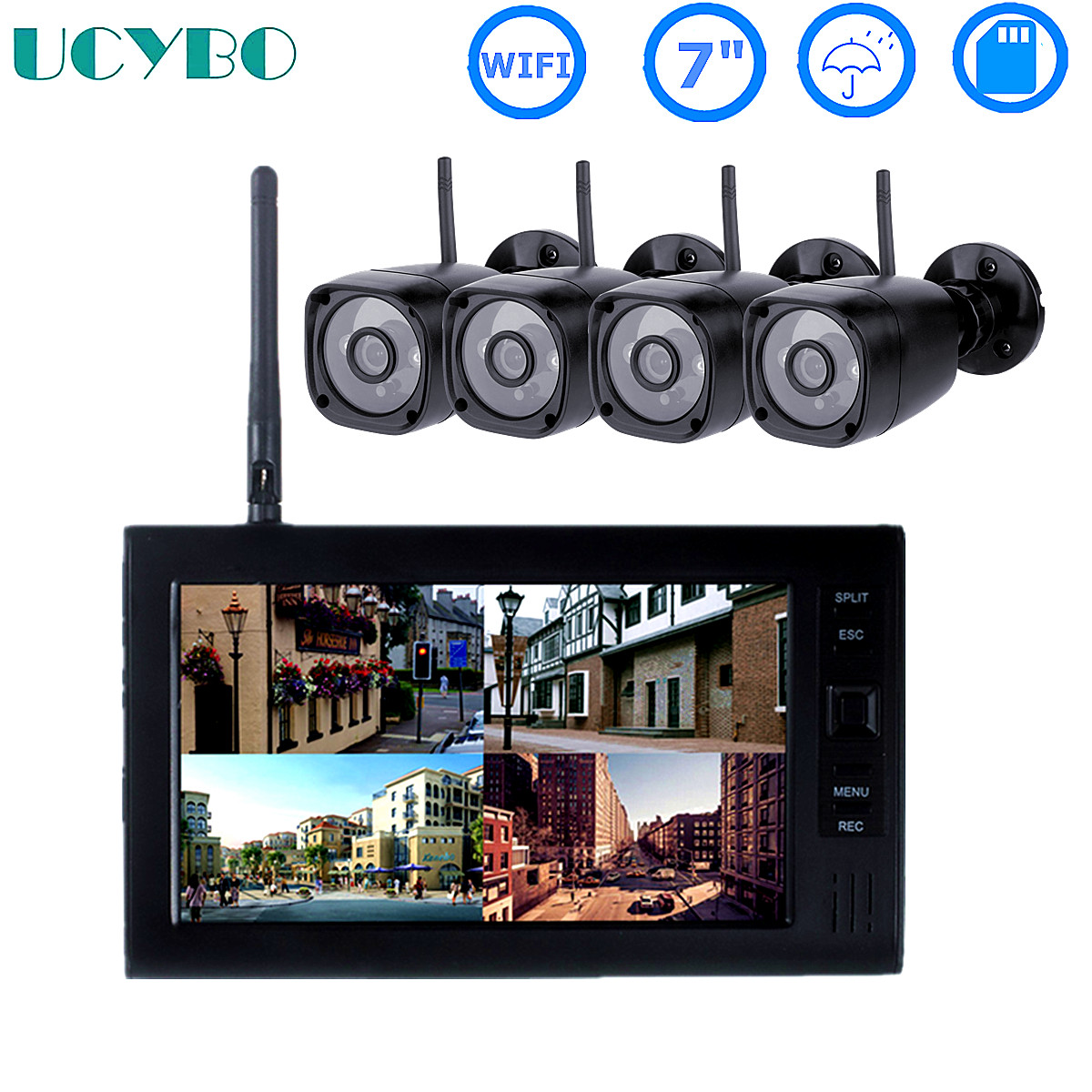 Sistema de segurança CCTV sem  - Home Security Outdoor Cameras avaliação e preço
