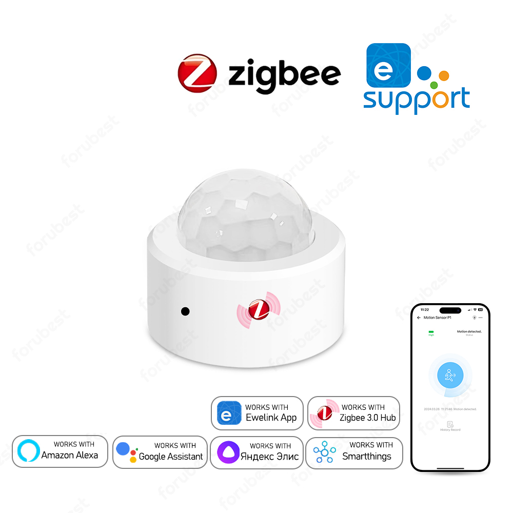 Zigbee 3.0 sensor de movimento - Home Security With Alarm avaliação e preço