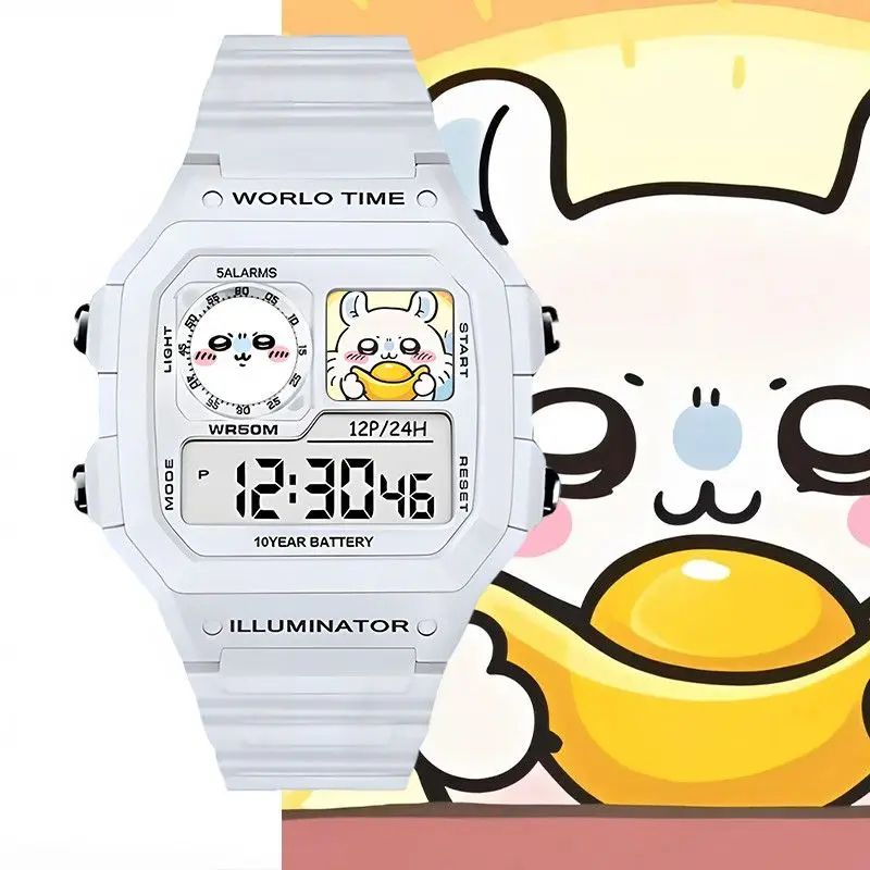 Relógio Digital Kawaii Chiikaw - Home Security Electronics avaliação e preço