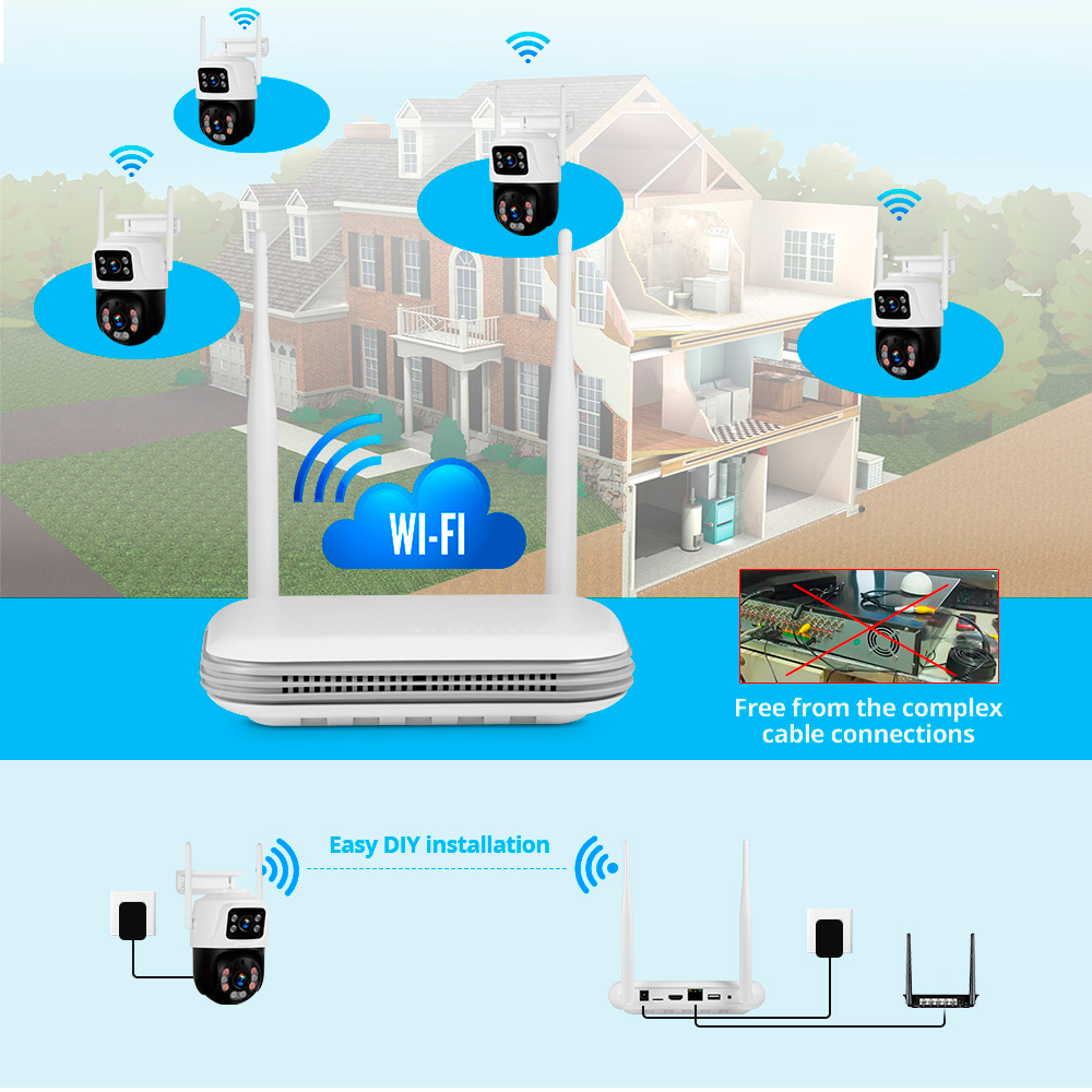 Kerui 2k 4mp ao ar livre full  - Home Security Outdoor Cameras avaliação e preço