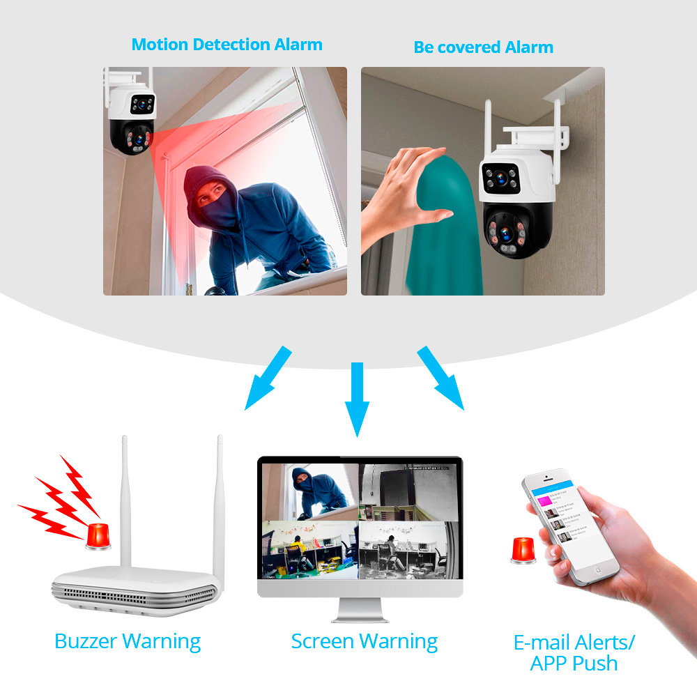 Kerui 2k 4mp ao ar livre full  - Home Security Outdoor Cameras avaliação e preço